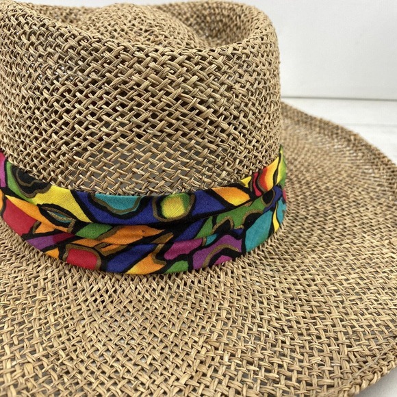 Dorfman Pacific Hat Made in the USA One Size Colorful Band 23" Diameter - Picture 9 of 9